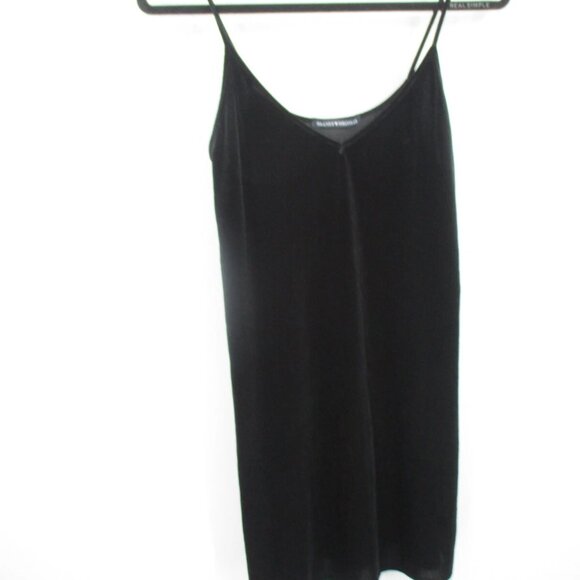 Pre-Loved Brandy Melville Black Velour Dress - Women's S/M - Picture 2 of 3